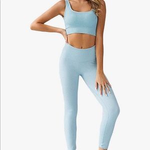 Women’s Seamless Ribbed Workout Set